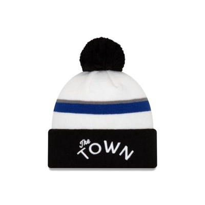 Golden State Warriors Gorra | New Era 2019 NBA Authentics City Series Holiday Pack Pom Knit Beanie Mexico - Blancos